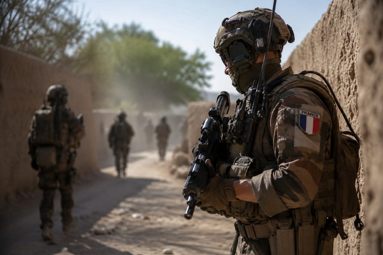 Militaire en action