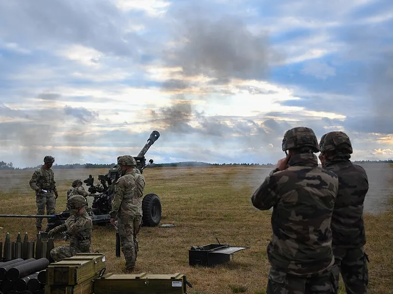 Militaire en action